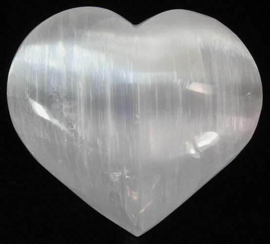 2 1/2" Polished Selenite Hearts  - Photo 1